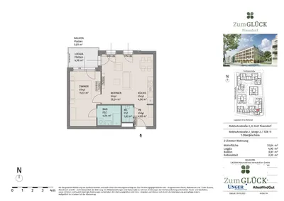 2-Zimmer-Wohnung mieten in Tulln – 50,69 m², € 745 – Bild 14 von 14