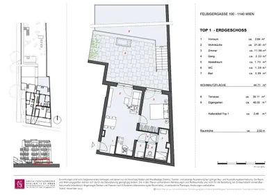 2-Zimmer-Wohnung kaufen in Wien – 44,71 m², € 365.000 – Bild 10 von 12