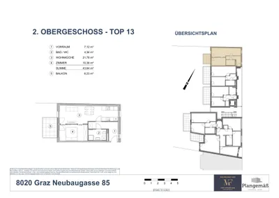 2-Zimmer-Wohnung mieten in Graz – 43,64 m², € 779 – Bild 9 von 9