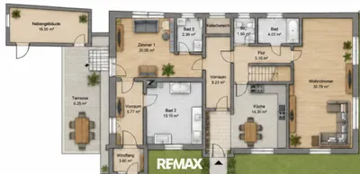 5-Zimmer-Haus kaufen in Baden – 170 m², € 470.000 – Bild 37 von 44