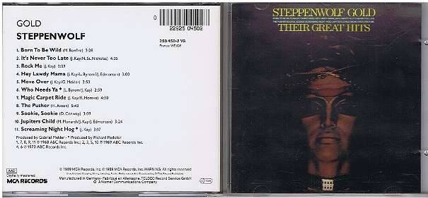 Steppenwolf Gold CD Born To Be Wild Hey Lawdy Mama Move Over Jupiter's Child