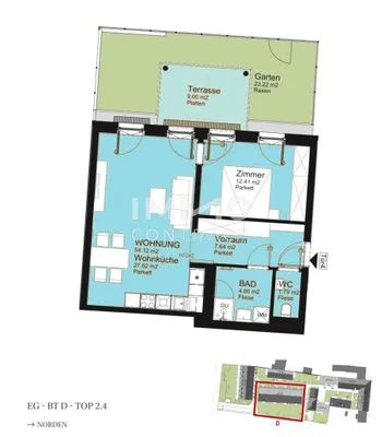 2-Zimmer-Wohnung kaufen in Wien – 54,12 m², € 379.000 – Bild 8 von 8