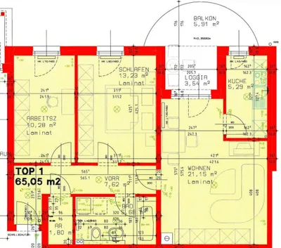 3-Zimmer-Wohnung mieten in Ried im Innkreis – 65,05 m², € 803 – Bild 7 von 7