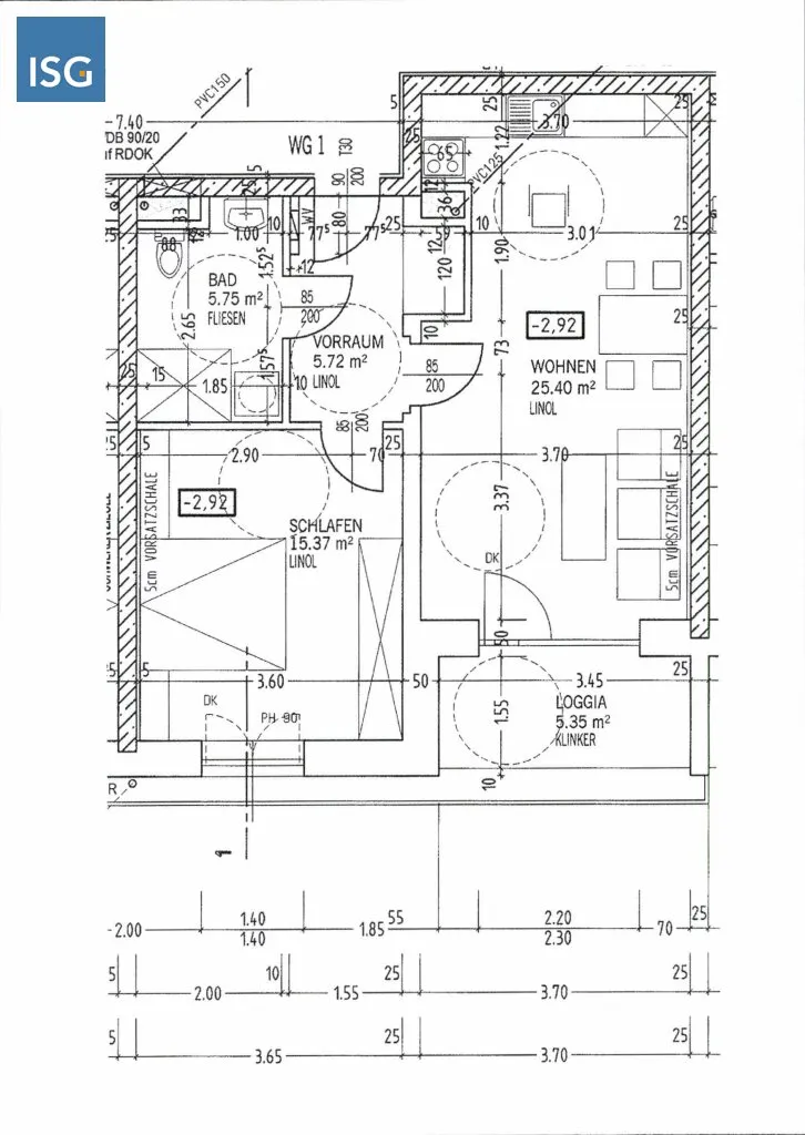 Objekt 344: 2-Zimmerwohnung im Betreubaren Wohnen in 5251 Höhnhart Nr. 28, Top 1 - Ansicht 2