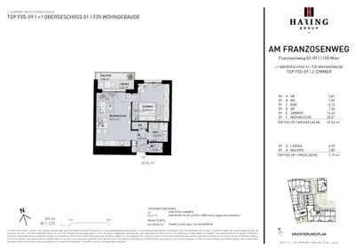 2-Zimmer-Wohnung kaufen in Wien – 45,96 m², € 342.500 – Bild 10 von 10