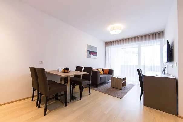 1 Monat in der möblierten Wohnung in Steyr, inkl. wöchentlicher Reinigung, ohne Kaution und monatlich kündbar, inkl. Tiefgaragenstellplatz, Bäckerei und Wellness im Haus - Ansicht 2