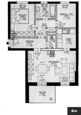 3-Zimmer-Wohnung kaufen in Graz – 56,52 m², € 170.000 – Bild 7 von 7