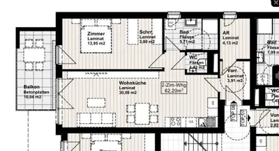 3-Zimmer-Wohnung mieten in Wiener Neustadt – 62 m², € 827 – Bild 5 von 6