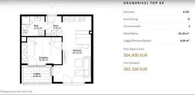 2-Zimmer-Wohnung kaufen in Wien – 37,59 m², € 269.900 – Bild 15 von 16