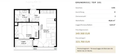 2-Zimmer-Wohnung kaufen in Wien – 37,59 m², € 269.900 – Bild 16 von 16