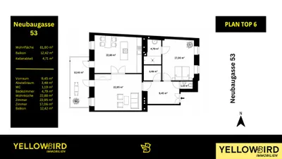 3-Zimmer-Wohnung kaufen in Wien – 81,8 m², € 749.000 – Bild 7 von 7