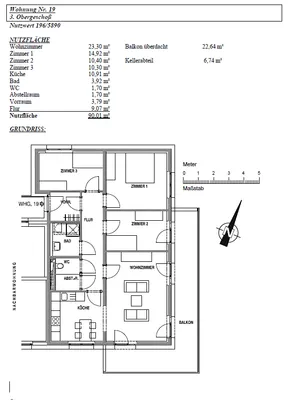 4-Zimmer-Wohnung mieten in Leoben – 89,95 m², € 1.085 – Bild 2 von 2