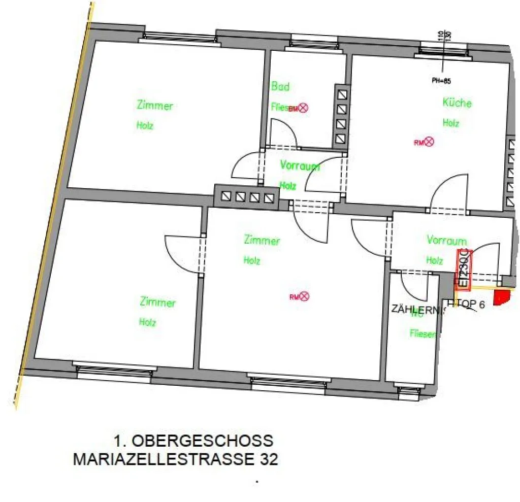 3-Zimmer-Wohnung mit 60m² in 3100 St. Pölten - Ansicht 3