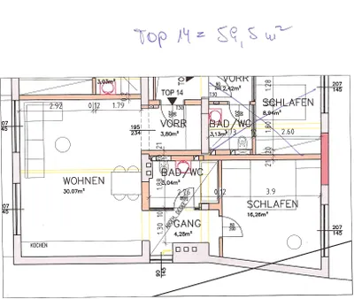 2-Zimmer-Wohnung mieten in Wels – 60 m², € 745 – Bild 9 von 12