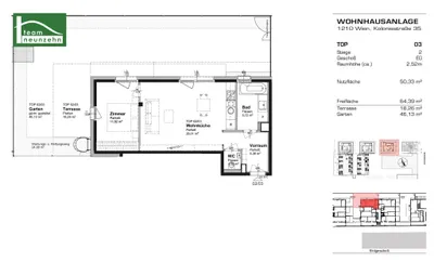 2-Zimmer-Wohnung mieten in Wien – 50,33 m², € 989 – Bild 22 von 22