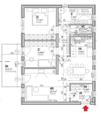 3-Zimmer-Wohnung mieten in Leibnitz – 76,9 m², € 1.002 – Bild 2 von 2