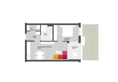 2-Zimmer-Wohnung kaufen in Dornbirn – 46,26 m², € 315.500 – Bild 8 von 10