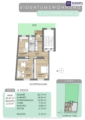 3-Zimmer-Wohnung kaufen in Wien – 69,47 m², € 465.000 – Bild 29 von 29