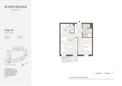 2-Zimmer-Wohnung mieten in Bruck an der Leitha – 55,08 m², € 949 – Bild 8 von 8
