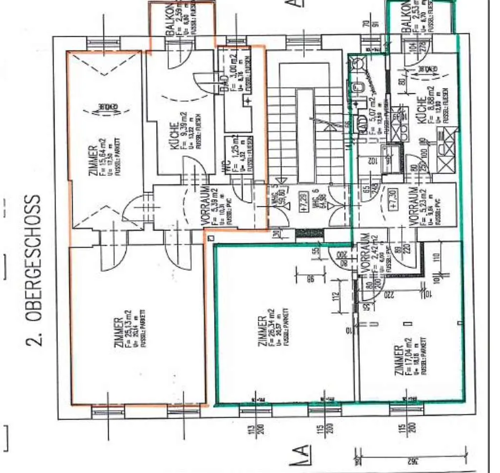 Altbau- TU Graz; 2 Zi. + Kü + Bad + VR - Widok 2