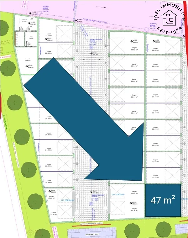 Weiz, Flurgasse 47 m² Lagerraum - Ansicht 2
