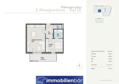 2-Zimmer-Gewerbeimmobilie kaufen in Grieskirchen – 53,96 m², € 236.000 – Bild 12 von 12
