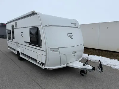 Wohnwagen Fendt Opal 560 mit Thule Dachmarkise