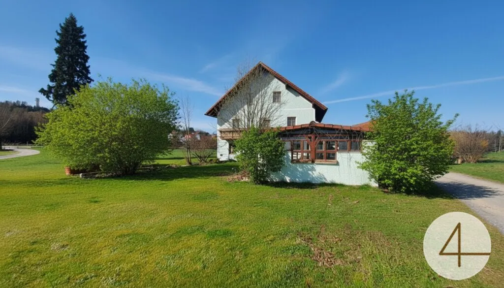 Rarität an der Grenze zu Deutschland. Zweifamilienhaus mit 6,4ha Grund, Schardenberg