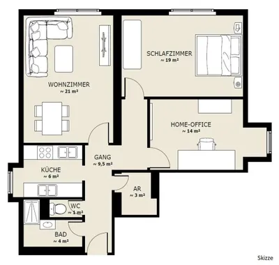 3-Zimmer-Wohnung kaufen in Mödling – 78 m², € 295.000 – Bild 18 von 19