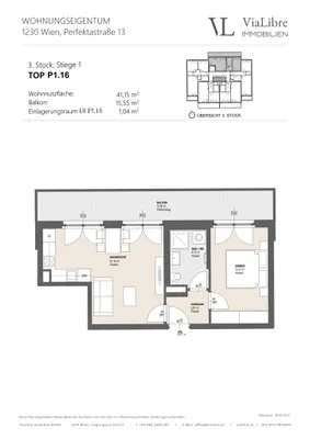 2-Zimmer-Wohnung kaufen in Wien – 41,15 m², € 212.000 – Bild 12 von 14