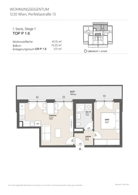 2-Zimmer-Wohnung kaufen in Wien – 41,15 m², € 212.000 – Bild 11 von 14