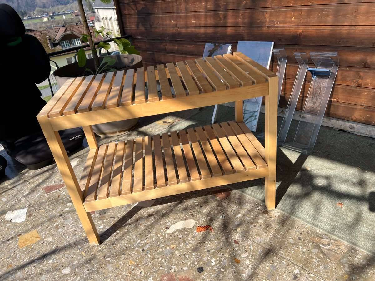 Bambus Badezimmer Sitzbank,  0,- (5424 Sankt Margarethen) - willhaben