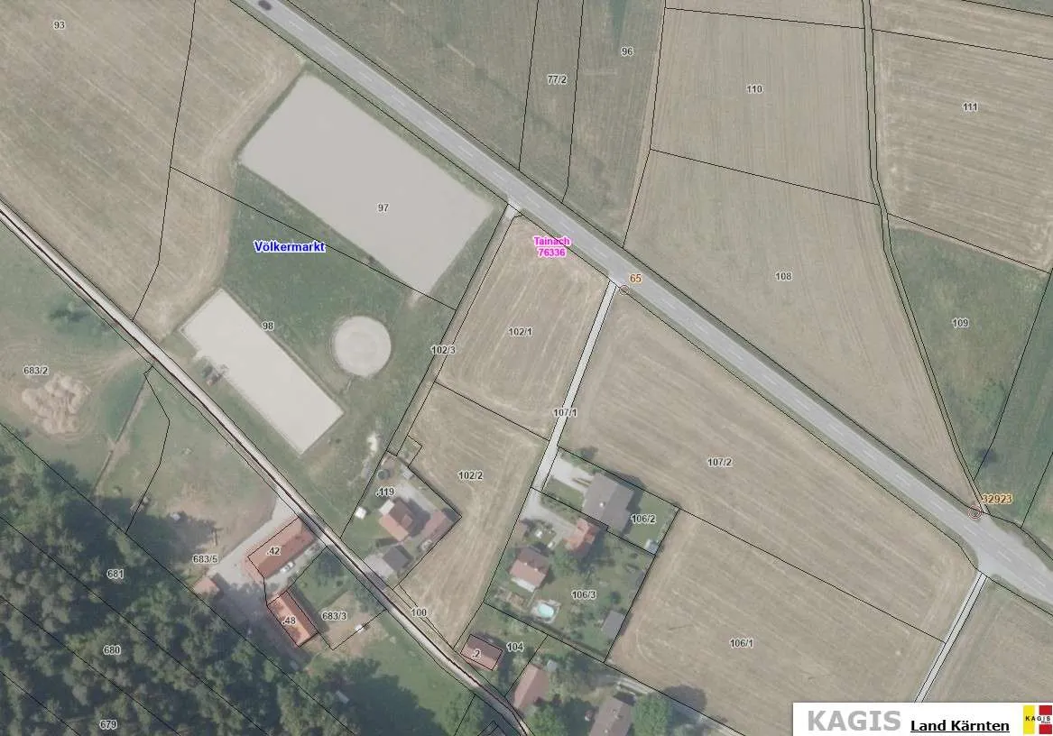 Sonniges Baugrundstück nähe Klopeinersee! #Projektfläche #Keine Bauverpflichtung #voll erschlossen - Ansicht 3