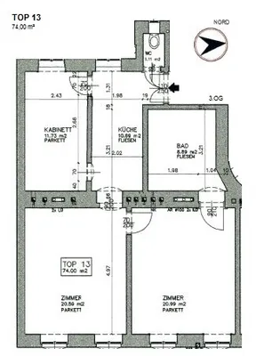 3-Zimmer-Wohnung kaufen in Wien – 74 m², € 129.000 – Bild 9 von 9