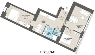 3-Zimmer-Wohnung kaufen in Wien – 56,4 m², € 298.000 – Bild 13 von 14