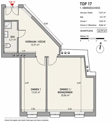 1-Zimmer-Wohnung kaufen in Wien – 31 m², € 186.000 – Bild 11 von 11