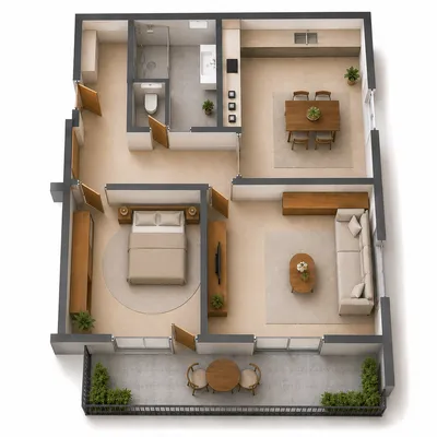 3-Zimmer-Wohnung mieten in Sankt Veit an der Glan – 65 m², € 720 – Bild 3 von 8