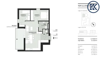 3-Zimmer-Wohnung kaufen in Wien – 60,62 m², € 451.000 – Bild 26 von 28
