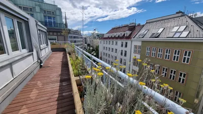 möbliertes City Apartment mit Terrasse, 2 Schlafzimmer