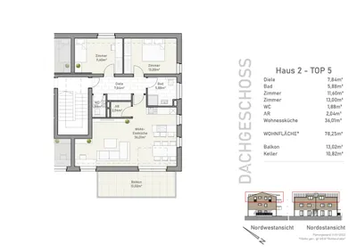 3-Zimmer-Wohnung mieten in Braunau am Inn – 78 m², € 1.350 – Bild 10 von 11