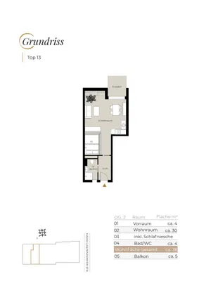 1-Zimmer-Wohnung mieten in Bruck an der Leitha – 38 m², € 745 – Bild 8 von 8