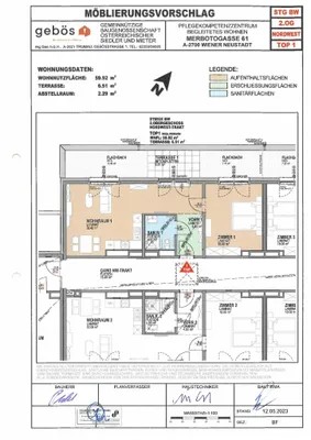 2-Zimmer-Wohnung mieten in Wiener Neustadt – 59,92 m², € 1.160 – Bild 8 von 9