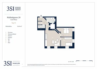 3-Zimmer-Wohnung kaufen in Wien – 56,54 m², € 325.000 – Bild 26 von 26