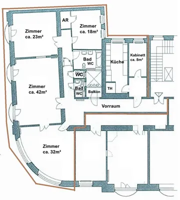 5-Zimmer-Wohnung mieten in Wien – 195 m², € 4.248 – Bild 4 von 8