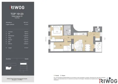3-Zimmer-Wohnung kaufen in Wien – 58,76 m², € 215.000 – Bild 23 von 23