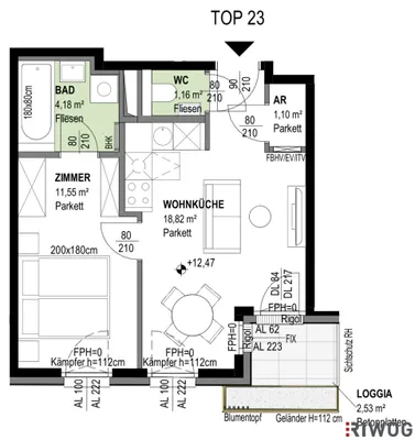 2-Zimmer-Wohnung kaufen in Wien – 36,82 m², € 325.000 – Bild 28 von 28