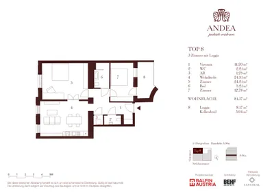 3-Zimmer-Wohnung kaufen in Wien – 81,37 m², € 1.049.000 – Bild 9 von 10