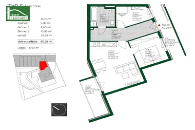3-Zimmer-Wohnung mieten in Graz – 60,22 m², € 900 – Bild 19 von 19