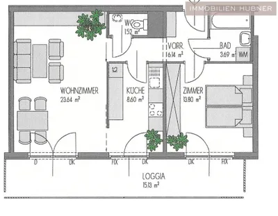 2-Zimmer-Wohnung mieten in Wien – 60 m², € 1.256 – Bild 21 von 21