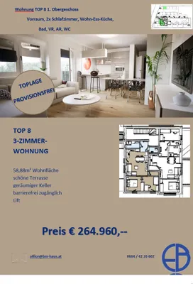 2-Zimmer-Wohnung kaufen in Wolfsberg – 48 m², € 215.865 – Bild 11 von 13